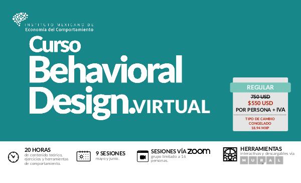Brochure Behavioral Design Virtual mayo 2020 Brochure Behavioral Design Virtual PDF