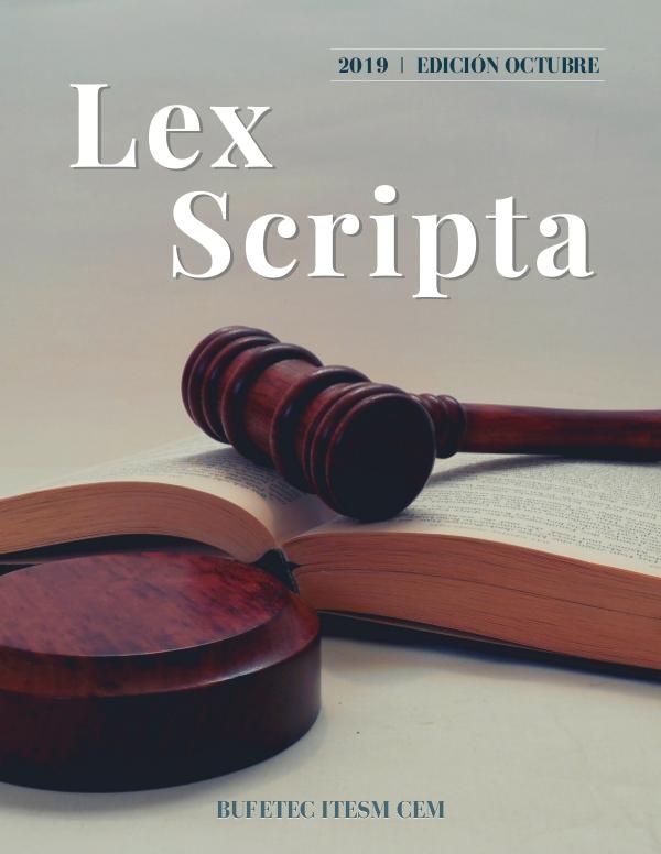 Lex Scripta Octubre 2019