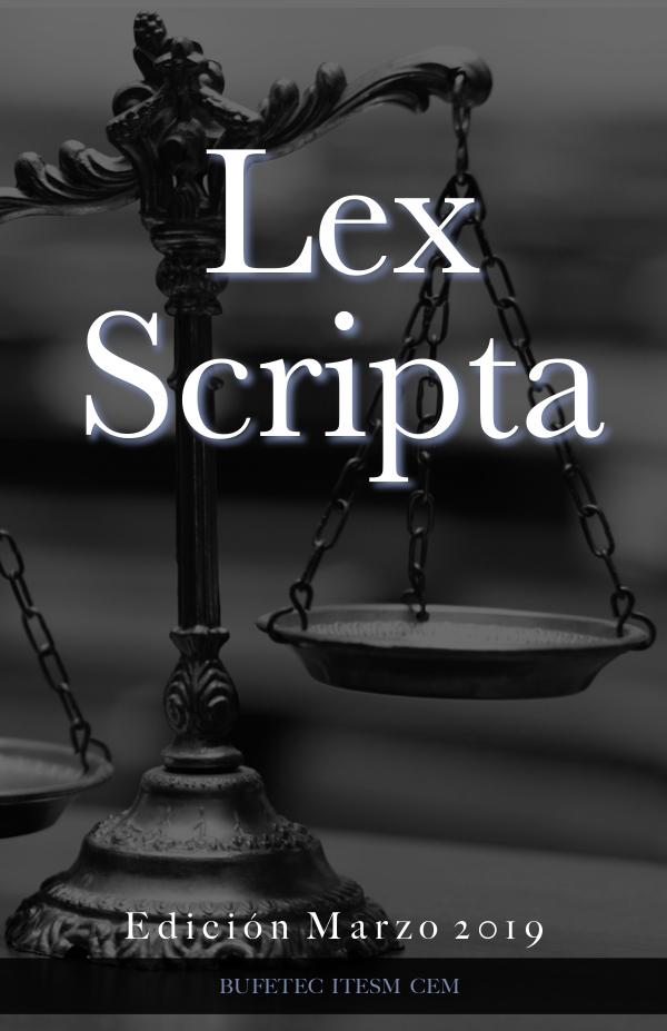 Lex Scripta Marzo 2020