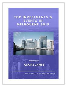 Top Investments & Events in Melbourne 2019