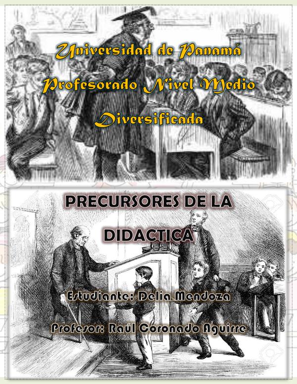 precursores de la didáctica Precursores de la didactica