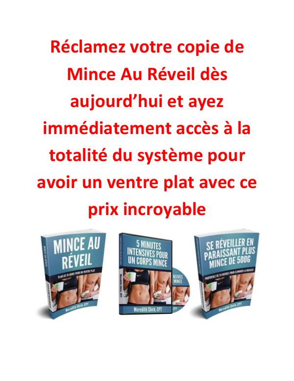 Mince Au Reveil PDF / Livre Programme Gratuit Télécharger Mince Au Reveil Avis