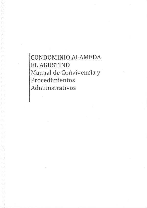 REGLAMENTO INTERNO - CONDOMINIO ALAMEDA EL AGUSTINO Reglamento Interno -Condominio Alameda