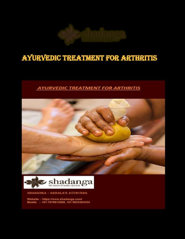 Shadanga – Kerala’s Ayurveda Ayurvedic treatment for arthritis