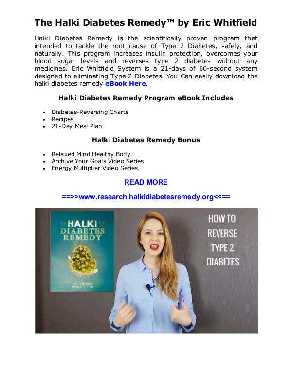 [PDF] Halki Diabetes Remedy™ Ingredients by Eric Whitfield [PDF] Halki Diabetes Remedy™ Ingredients by Eric W