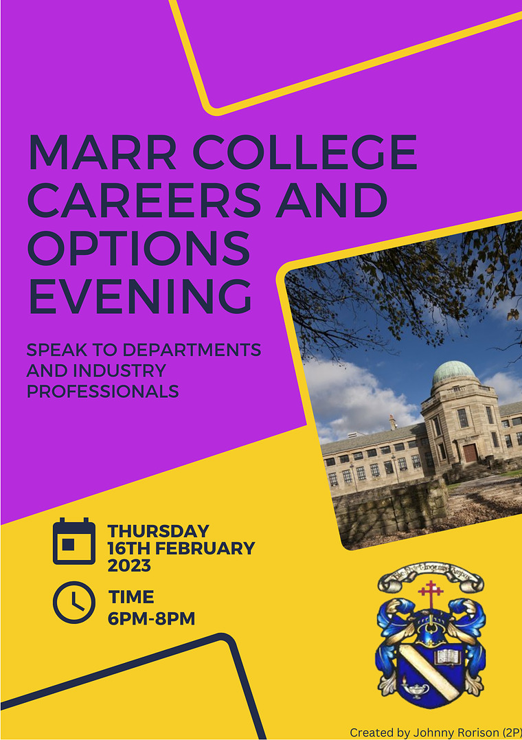 Careers and Options Evening 2023 Marr College