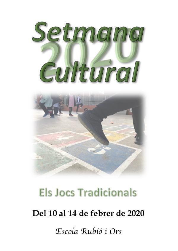 Els Jocs Tradicionals - Setmana Cultural 2020 Els Jocs Tradicionals - Setmana Cultural 2020