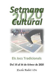 Els Jocs Tradicionals - Setmana Cultural 2020