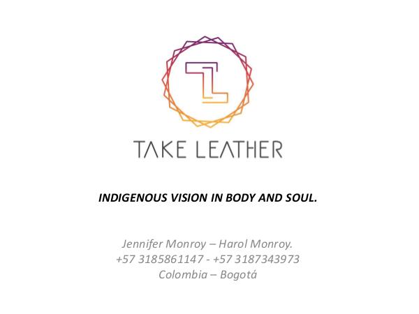 TAKE LEATHER CATALOGO TAKE LEATHER 2019 IN