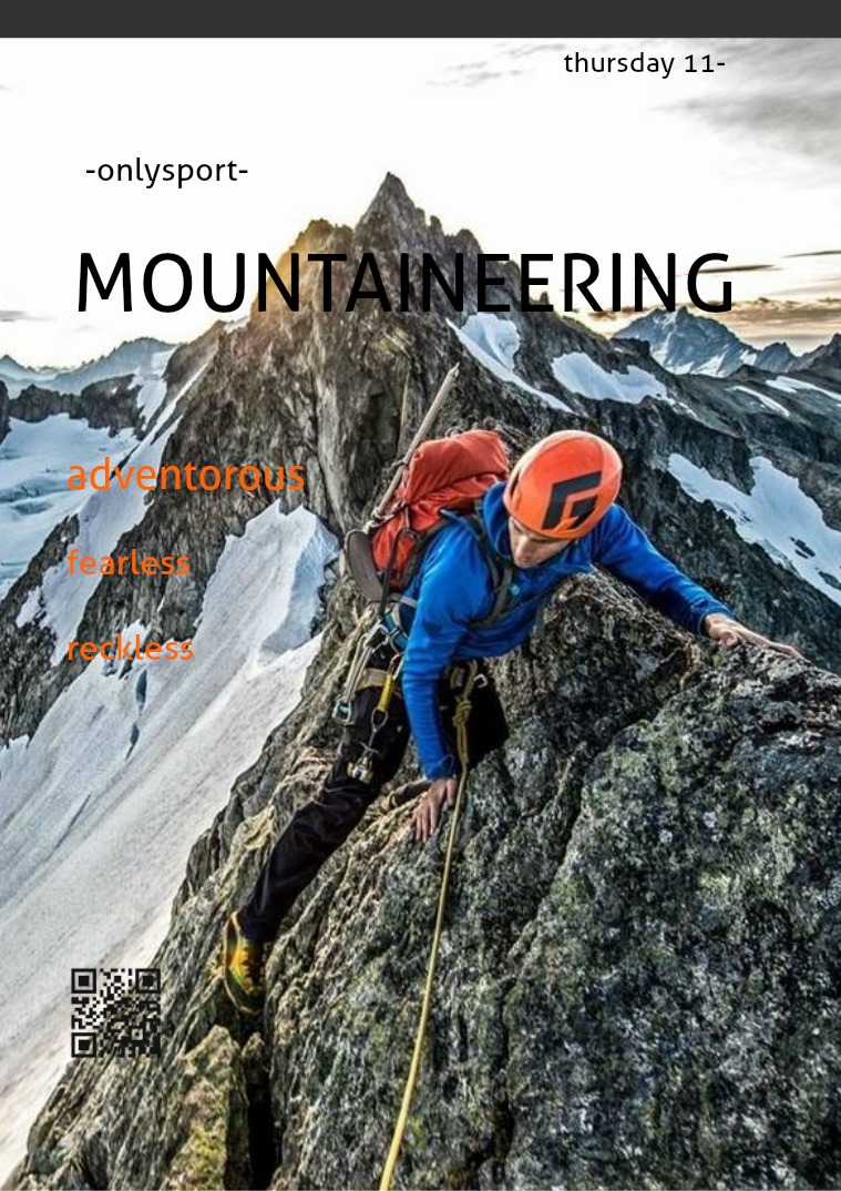 MOUNTAINEERING Mountaineering.