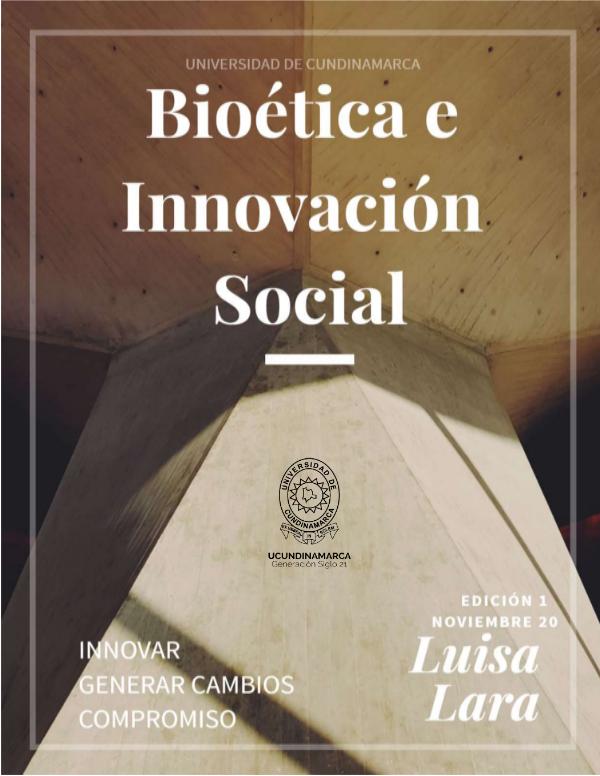 Bioetica e Innovación Social Bioetica revista