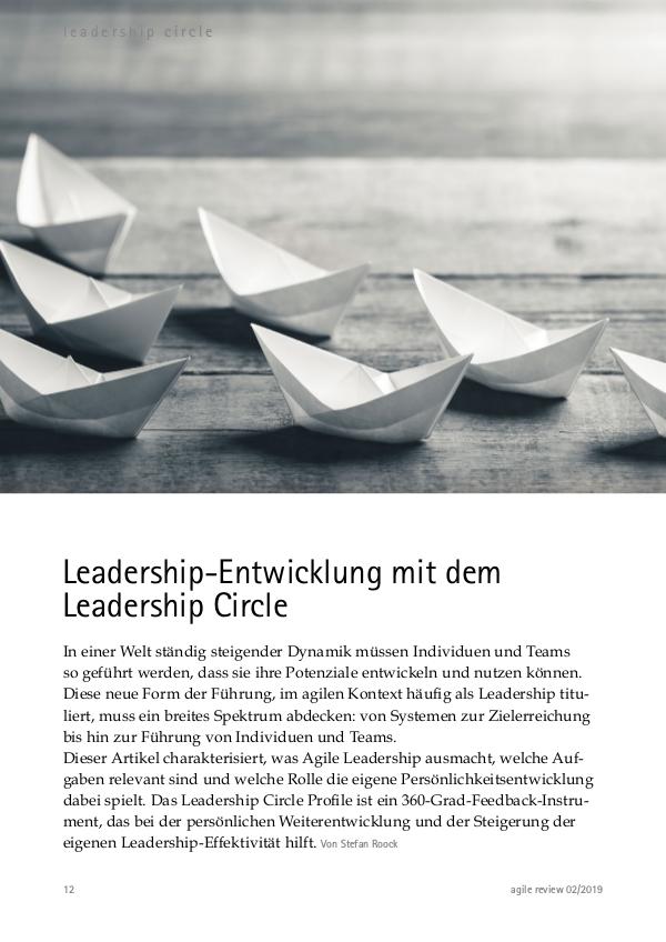 Leadership-Entwicklung mit dem Leadership Circle agile review 2019/2 Werft Ballast ab!