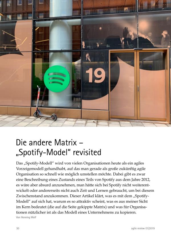 Skaliert doch wie ihr wollt! (2019/1) Die andere Matrix – „Spotify-Model” revisited