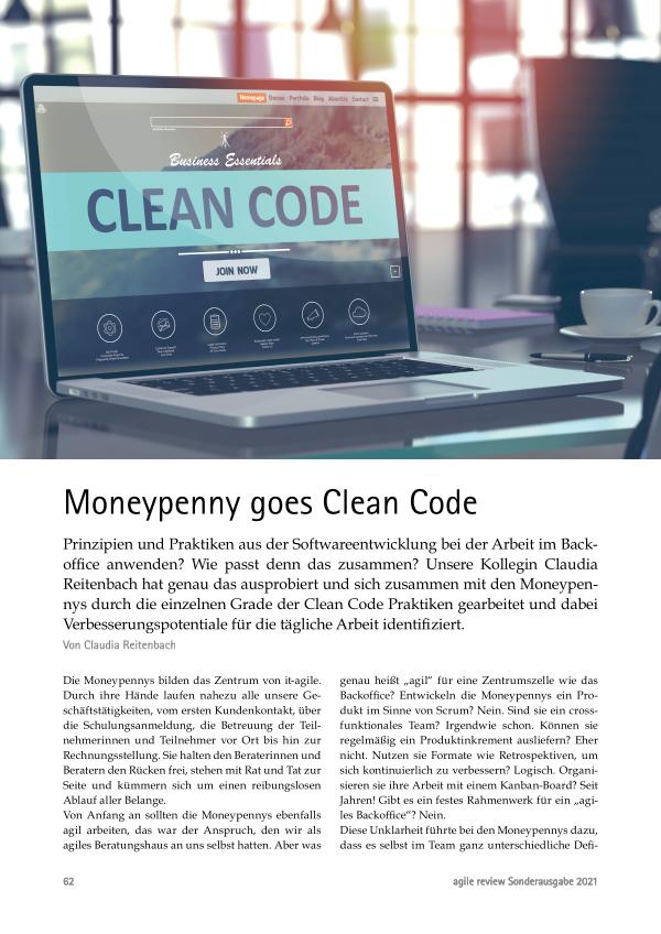 Moneypenny goes Clean Code - Vom roten zum weißen Grad Erfolgreich agil! (2021/S)
