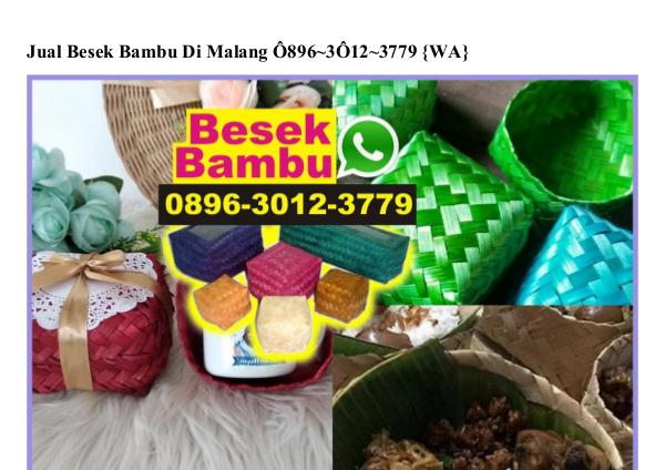 Jual Besek Bambu Di Malang O896~3O12~3779[wa] jual besek bambu di malang