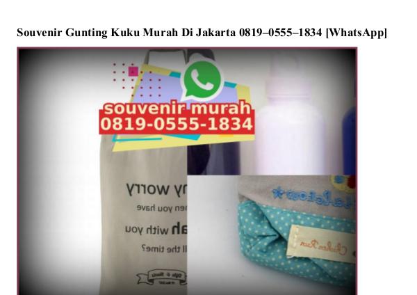 Souvenir Gunting Kuku Murah Di Jakarta Ö819–Ö555–1834[wa] souvenir gunting kuku murah di jakarta
