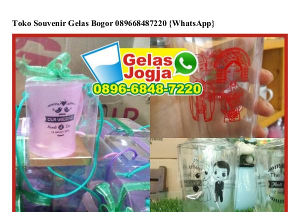 Toko Souvenir Gelas Bogor 089668487220[wa] toko souvenir gelas bogor