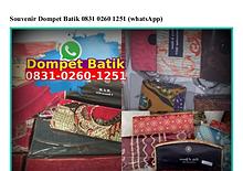 Souvenir Dompet Batik 083I 0260 I25I[wa]