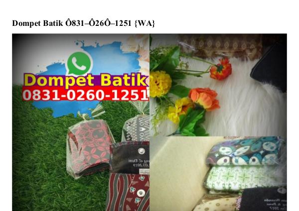 Contoh Kartu Ucapan Terimakasih Di Souvenir O818.22.5376 [WhatsApp] dompet batik