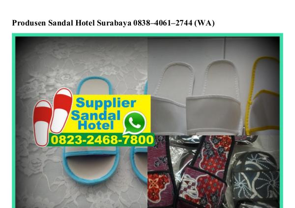 produsen sandal hotel surabaya