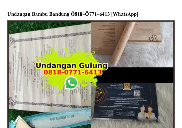Jual Tabung Mika Bandung Ô831•Ô8Ô1•2343 {WhatsApp} undangan bambu bandung