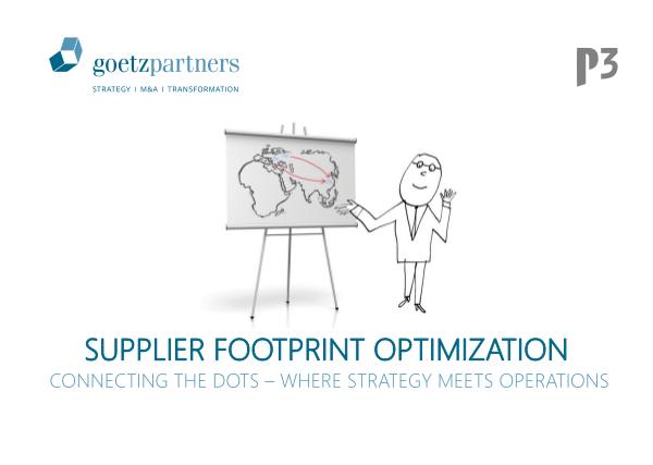 Brochure: Supplier Footprint Optimization