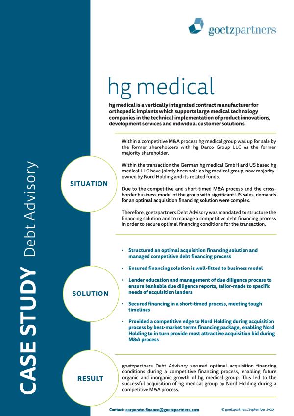 Client Case: hg medical