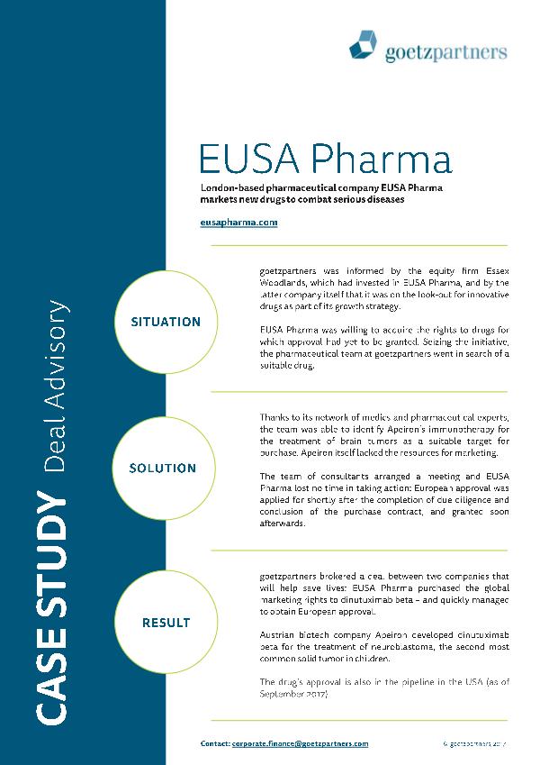 Client Case: EUSA Pharma
