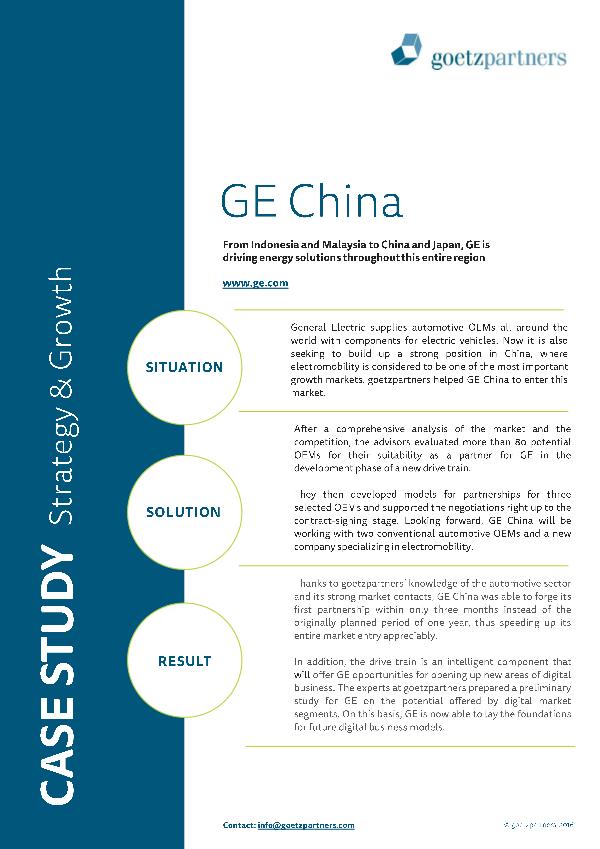 Client Case: GE China