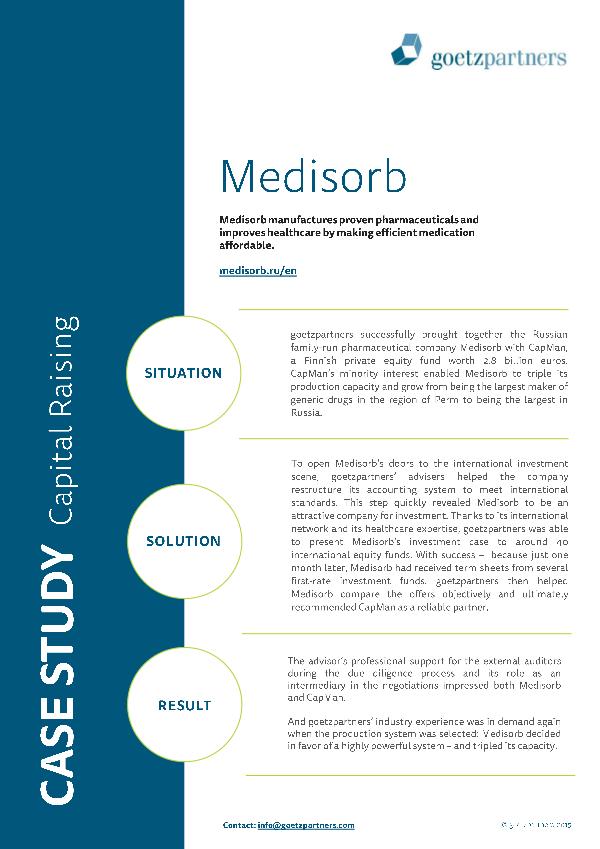 Client Case: Medisorb
