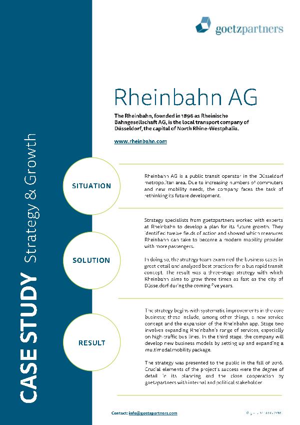 Client Case: Rheinbahn AG