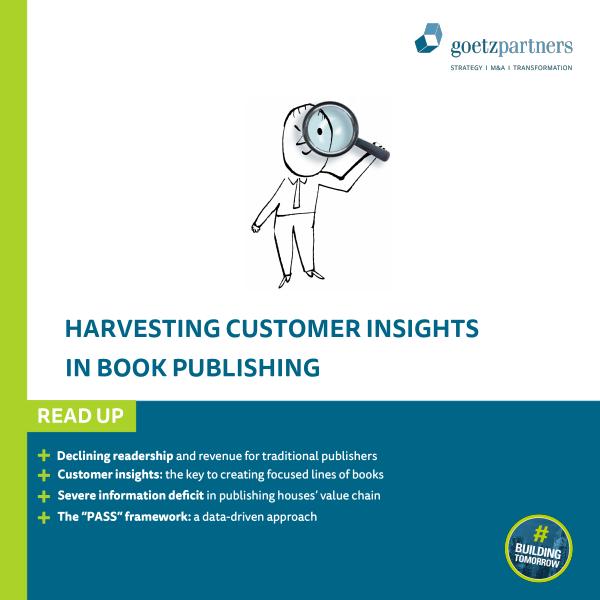 Harvesting customer insights in book publishing