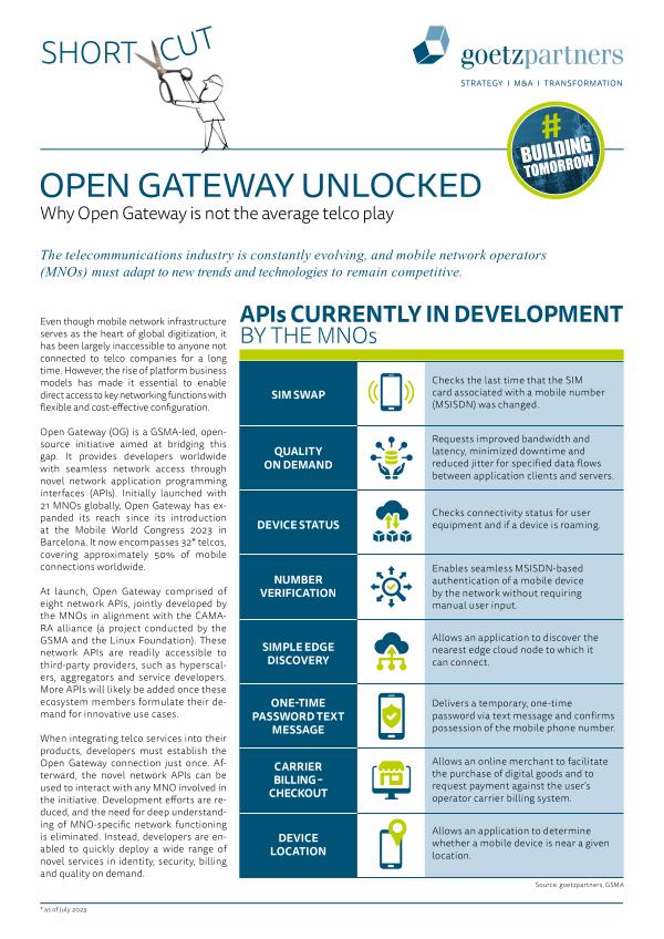 Shortcut: Open Gateway Unlocked