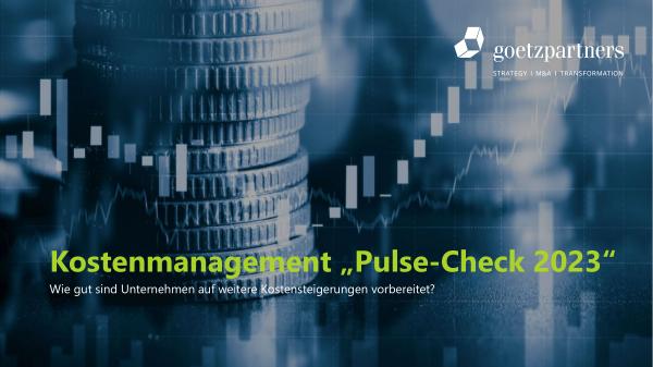 Kostenmanagement „Pulse Check 2023“