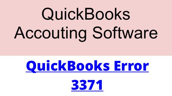 QuickBooks Error 3371 QuickBooks Error 3371