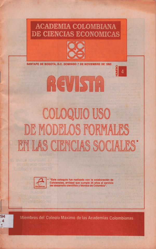 Revista Academia colombiana de Ciencias Económicas Revista ACCE #04