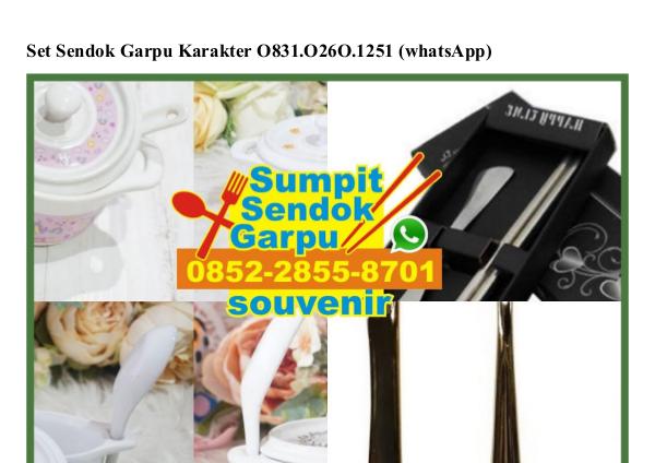 Jual Besek Bambu Malang 0896–3012–3779 (whatsApp) set sendok garpu karakter