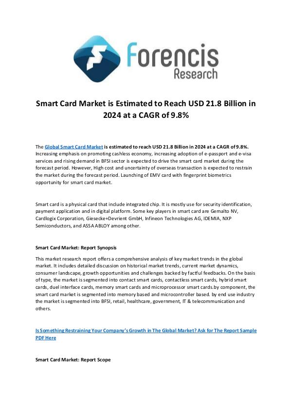 Forencis Research Smart Card Market