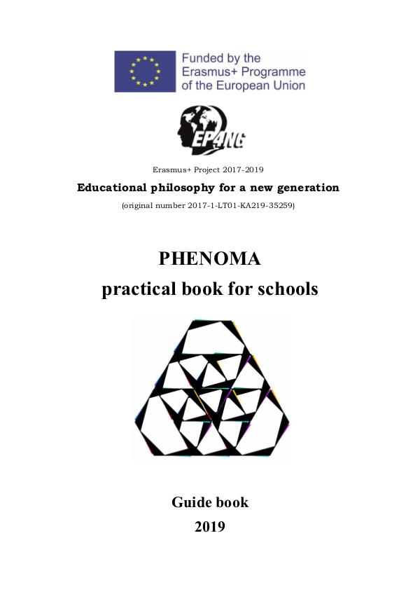 PHENOMA practical book for schools 2019 PHENOMA practical book for schools 2019
