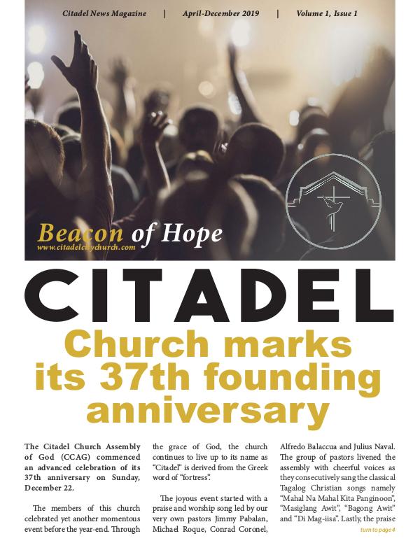 Citadel Church News Magazine January Issue 2019