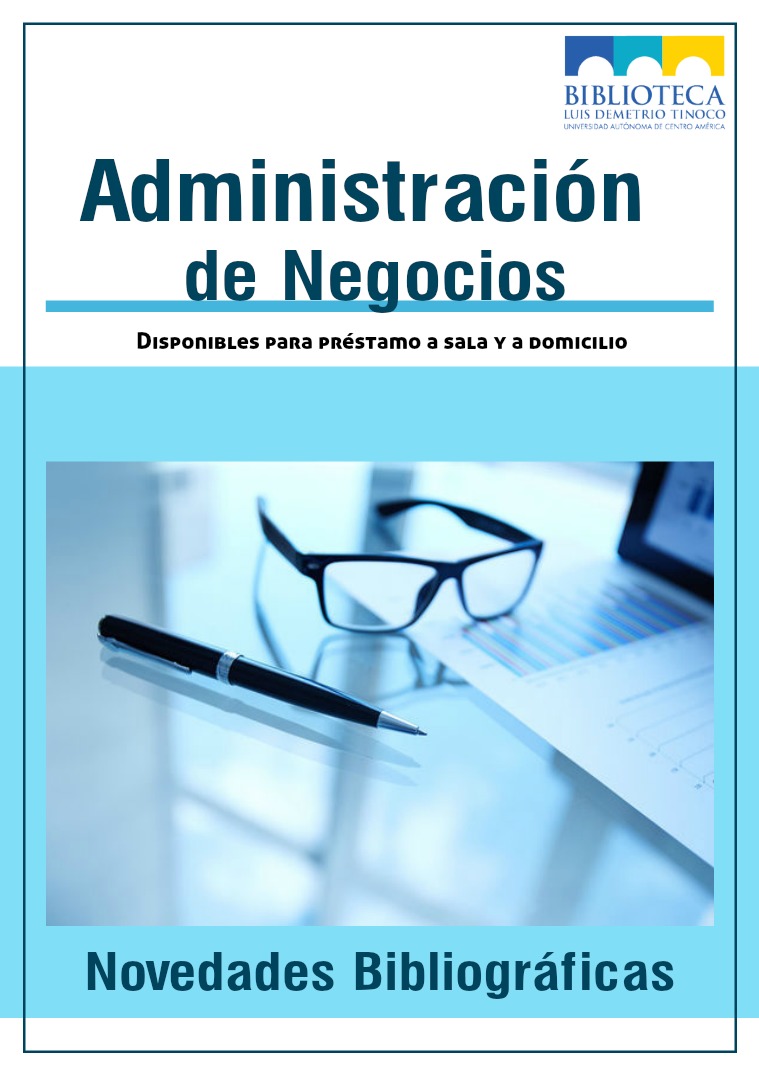 Novedades bibliográficas Administración 9 libros sobre Administración de Negocios