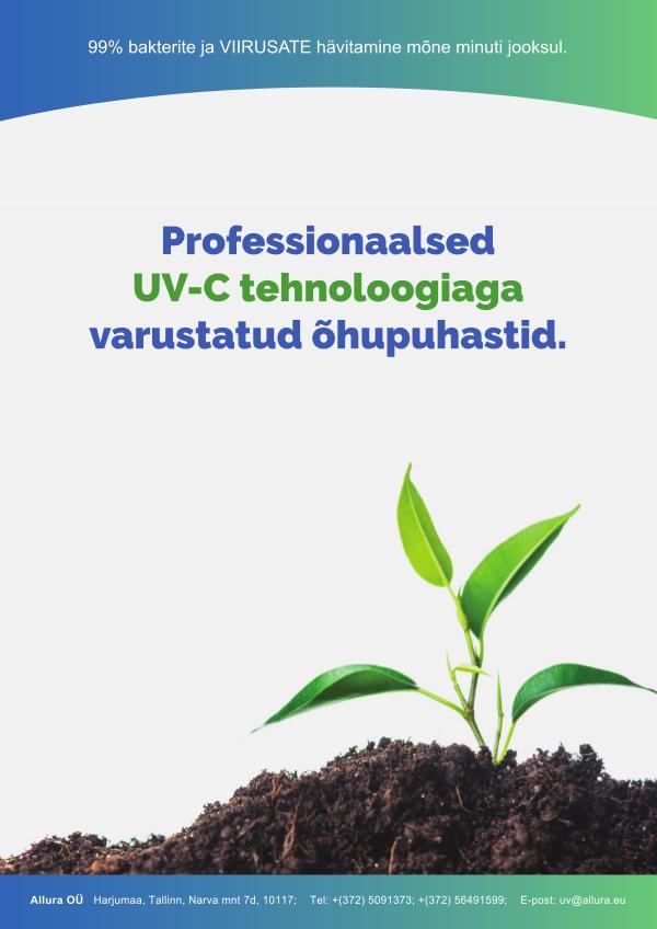 Professionaalsed UV-C  õhupuhastid - UV lambid Eesti e-kataloog (Kohe olemas)