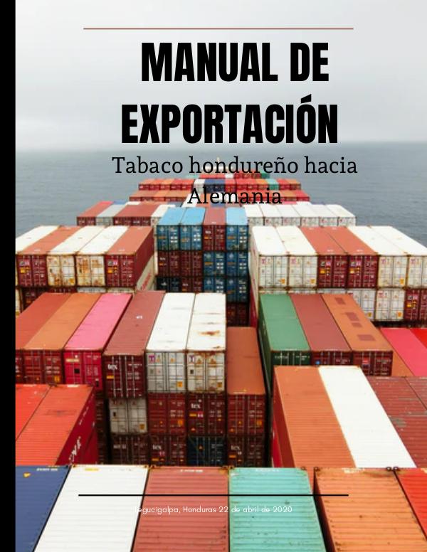 MANUAL DE EXPORTACIÓN Manual de exportación Honduras-Alemania (4)