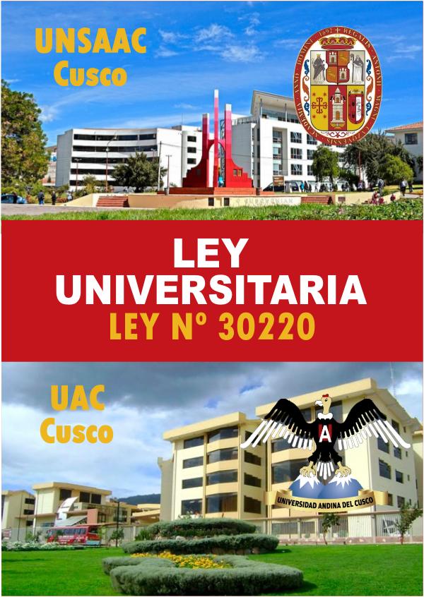 NUEVA LEY UNIVERSITARIA - ANR Nueva Ley Universitaria - ANR Perú