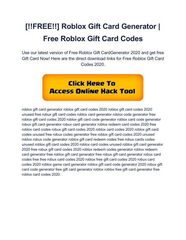 Free Roblox Gift Card Generator Free Roblox Gift Card Codes - roblox gift card generator real