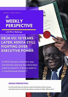 The Weekly Perspective with Oliver Mathenge