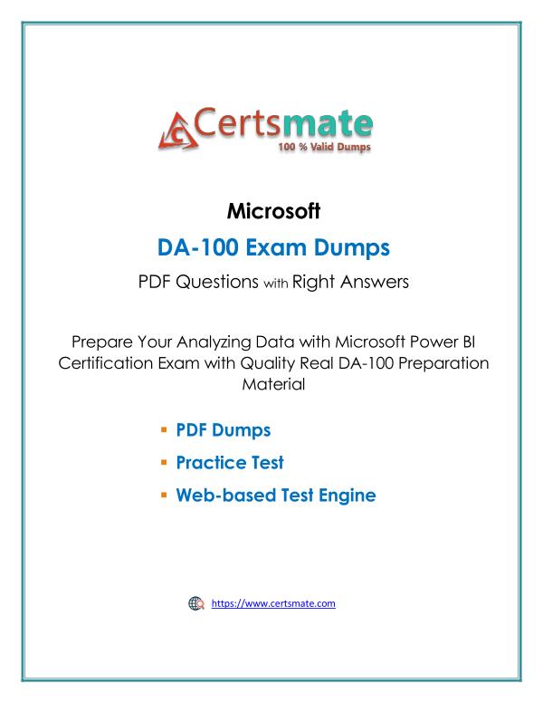 Exam DA-100 Reviews