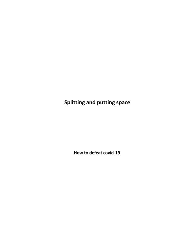 Splitting and putting space