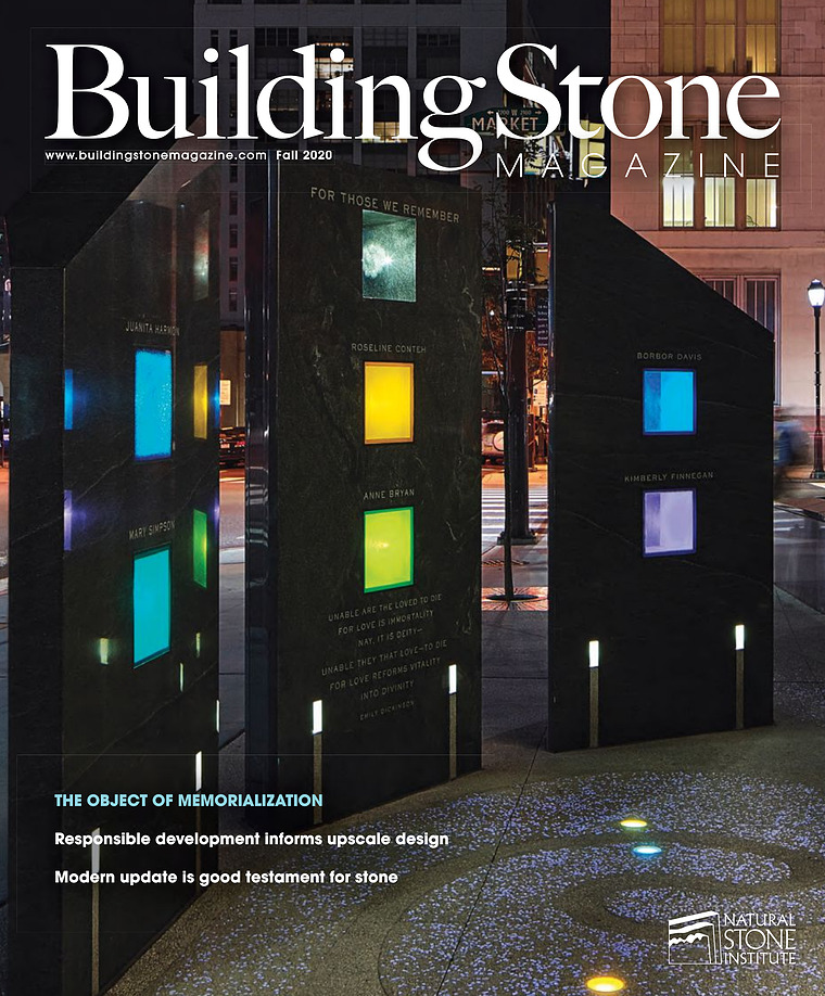 Building Stone Magazine Fall 2020