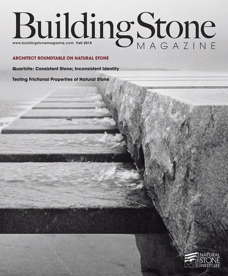 Building Stone Magazine Fall 2018